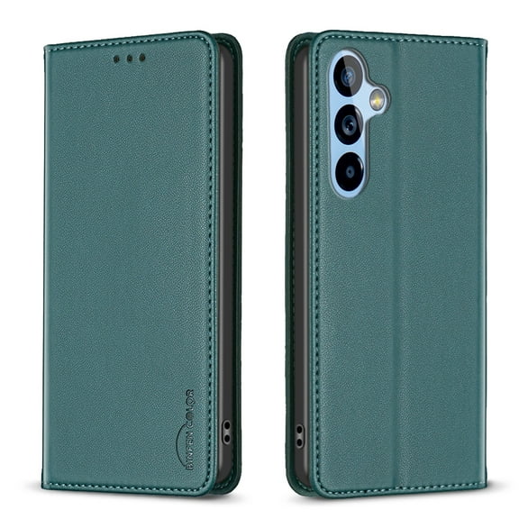 Decase Cover For Samsung Galaxy S22,Shockproof PU Leather Book Folding Flip Folio Case with Card Holders Kickstand Magnetic Closure TPU Inner Shell Protective Cover for Women Men,green