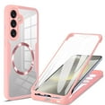 thumbnail image 1 of Decase Cover For Samsung Galaxy S23 Full Body Magnetic Case,Slim Shockproof with Built-in Screen Protector  Magnetic Mag-safe Dual-layer Protector Acrylic Back Cover Case ,Pink, 1 of 9