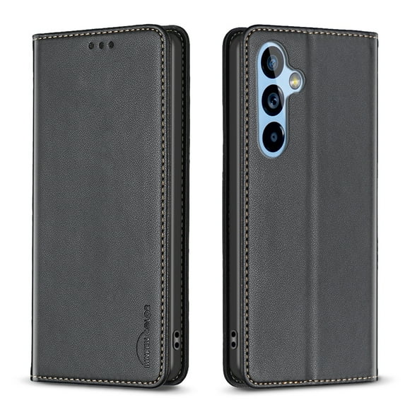 Decase Cover For Samsung Galaxy S23,Shockproof PU Leather Book Folding Flip Folio Case with Card Holders Kickstand Magnetic Closure TPU Inner Shell Protective Cover for Women Men,black