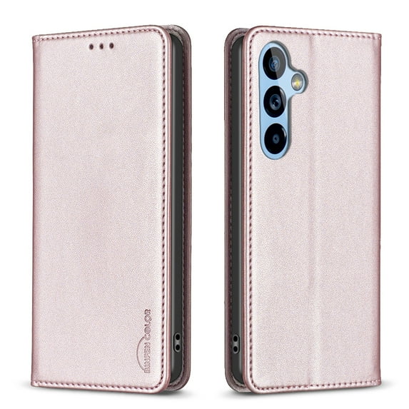 Decase Cover For Samsung Galaxy S23,Shockproof PU Leather Book Folding Flip Folio Case with Card Holders Kickstand Magnetic Closure TPU Inner Shell Protective Cover for Women Men,gold