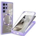 thumbnail image 1 of Decase Cover For Samsung Galaxy S25 Ultra Full Body Magnetic Case,Slim Shockproof with Built-in Screen Protector  Magnetic Mag-safe Dual-layer Protector Acrylic Back Cover Case ,Purple, 1 of 7