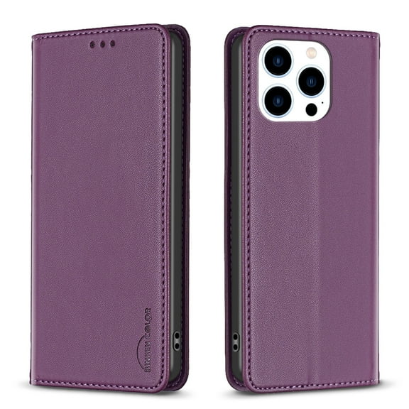 Decase Cover For iPhone 12 Pro Max,Shockproof PU Leather Book Folding Flip Folio Case with Card Holders Kickstand Magnetic Closure TPU Inner Shell Protective Cover for Women Men,purple