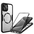 thumbnail image 1 of Decase Cover For iPhone 13 Pro Max Full Body Magnetic Case,Slim Shockproof with Built-in Screen Protector  Magnetic Mag-safe Dual-layer Protector Acrylic Back Cover Case ,Black, 1 of 8