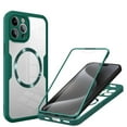 thumbnail image 1 of Decase Cover For iPhone 13 Pro Max Full Body Magnetic Case,Slim Shockproof with Built-in Screen Protector  Magnetic Mag-safe Dual-layer Protector Acrylic Back Cover Case ,Darkgreen, 1 of 8