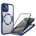 thumbnail image 1 of Decase Cover For iPhone 13 Pro Max Full Body Magnetic Case,Slim Shockproof with Built-in Screen Protector  Magnetic Mag-safe Dual-layer Protector Acrylic Back Cover Case ,Blue, 1 of 8