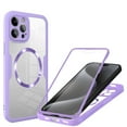 thumbnail image 1 of Decase Cover For iPhone 15 Pro Full Body Magnetic Case,Slim Shockproof with Built-in Screen Protector  Magnetic Mag-safe Dual-layer Protector Acrylic Back Cover Case ,Purple, 1 of 8