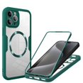 thumbnail image 1 of Decase Cover For iPhone 15 Pro Max Full Body Magnetic Case,Slim Shockproof with Built-in Screen Protector  Magnetic Mag-safe Dual-layer Protector Acrylic Back Cover Case ,Darkgreen, 1 of 8