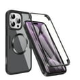 thumbnail image 1 of Decase Cover For iPhone 16 Pro Max Full Body Magnetic Case,Slim Shockproof with Built-in Screen Protector  Magnetic Mag-safe Dual-layer Protector Acrylic Back Cover Case ,Black, 1 of 8