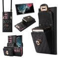 thumbnail image 1 of Decase Crossbody Wallet Case for Samsung Galaxy S23 Ultra, RFID Blocking Leather Purse Case with Card Holder, Protective Handbag Flip Cover with Strap Lanyard for Women 5G 6.8 Inch, Black, 1 of 9