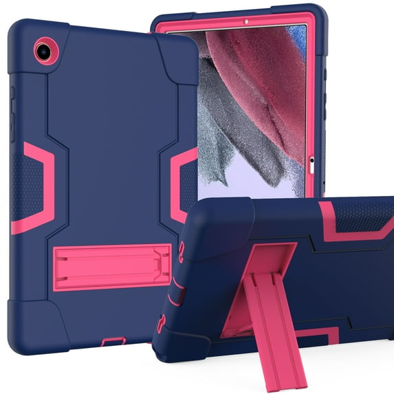 Decase Cute Tablet Case for Samsung Galaxy Tab A8 10.5 2022 tablet SM-X200/X205, Rugged 3 Layer Protection Shockproof Tablet Cover with Built-in Stand,Navy+Rose