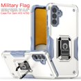 thumbnail image 1 of Decase Designed for Samsung Galaxy A13 5G 6.5 inch Shockproof Case with Kickstand, Support Magnetic Car Mount, Double Layer Heavy Duty Military Grade Drop Protective, White, 1 of 9