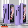 thumbnail image 1 of Decase Designed for Samsung Galaxy Z Fold 4 Case with S Pen Holder,Full Body Protective Anti-Scratch Anti-Drop Wear-Resistant PC Material Hard Flip Cover for Samsung Galaxy Z Fold4 - Purple, 1 of 7
