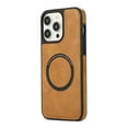 thumbnail image 1 of Decase Designed for iPhone 12 Pro / 12 6.1" Magnetic Case [Compatible with Mag-Safe],Ultra Thin Lightweight Shockproof PU Leather Protective Cover,for Apple iPhone 12 Pro / 12,brown, 1 of 5