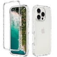 thumbnail image 1 of Decase Designed for iPhone 16 Pro Max Case, Full-Body Rugged Protective Case,Heavy Duty Dual Layer Shockproof Women Men Transparent Protective Phone Cover, for iPhone 16 Pro Max,Clear, 1 of 6