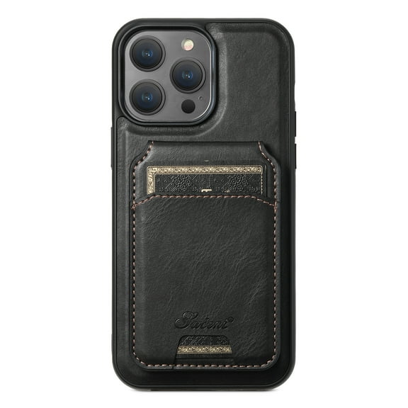 Decase Detachable Wallet Case for Apple iPhone 14,Premium Business Style Magnetic Leather Phone Shell With Multi-Viewing Card Stand Support Wireless Charging,for iPhone 14 - black