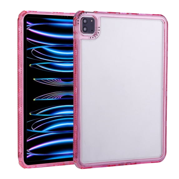 Decase Durable Transparent Tablet Case for iPad Pro 13 2024,Slim, Shockproof & Lightweight Protective Cover,Scratch-Resistant,for iPad Pro 13 2024 Hybrid PC+TPU Clear Rugged Tablet Cover,Pink