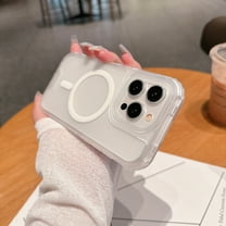 Decase Fashion Anti-Drop Mag-Safe Case Compatible with iPhone 13,Heavy Duty Shockproof Protection Phone Case,Dual Layer Translucent Magnetic Phone Case Fits for iPhone 13,White