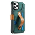 thumbnail image 1 of Decase Fashion Anti-Scratch Case for iPhone 16 Pro Max Shockproof Wallet Cover with RFID Blocking Wrist Strap Flip Credit Card Holder Slot, Folio PU Leather+TPU Bumper Back Cover,Green, 1 of 8