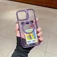 thumbnail image 1 of Decase Fashion Clear Stand Case for Apple iPhone 16 Pro Max,Shockproof Transparent Protective Phone Case with Lens Protector & Lens Stand & 1*Screen Protector,Magnetic Accessories Cover,Darkpurple, 1 of 9