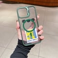 thumbnail image 1 of Decase Fashion Clear Stand Case for Apple iPhone 16,Shockproof Transparent Protective Case with Lens Protector & Lens Stand & 1*Tempered Glass Screen Protector,Magnetic Accessories Cover,Darkgreen, 1 of 9