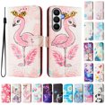 thumbnail image 1 of Decase For Samsung Galaxy S26 Flip Case,Shockproof Wallet Cover with 3 Credit Card Slot,PU Leather Magnetic Closure Phone Cover with Lanyard,C, 1 of 10