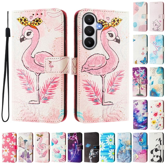Decase For Samsung Galaxy S26 Flip Case,Shockproof Wallet Cover with 3 Credit Card Slot,PU Leather Magnetic Closure Phone Cover with Lanyard,C