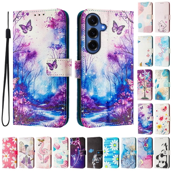 Decase For Samsung Galaxy S26+ Flip Case,Shockproof Wallet Cover with 3 Credit Card Slot,PU Leather Magnetic Closure Phone Cover with Lanyard,K