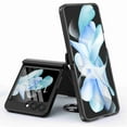 thumbnail image 1 of Decase For Samsung Galaxy Z Flip 5 5G 2023 Case,High-quality Built-in Back Screen Protector with Hinge Protection & Ring Kickstand, Slim Thin Fit Rugged Durable Full Body Protective Cover,Black, 1 of 5