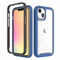 thumbnail image 1 of Decase For iPhone 13 (6.1 inch),Rubber Shockproof Soft TPU Bumper Two-layer Protector Hard PC Case Cover,Darkblue, 1 of 6
