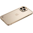 thumbnail image 1 of Decase For iPhone 14 Pro Max,Slim Hybrid Shockproof Matel Bumper Camera Lens Protector Matte Case Cover,Gold, 1 of 7