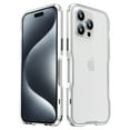 thumbnail image 1 of Decase For iPhone 15 Pro Max,Metal Frame Armor Bumper,Aluminum Frame Metal Bumper Frame Slim Hard Case Cover [Raised Edge Protection],for Apple iPhone 15 Pro Max(2023 Release) 6.7" - Silver, 1 of 10