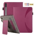 thumbnail image 1 of Decase for Galaxy Tab S9 11" / S9 FE 10.9" Slim Tablet 2023,Premium PU Leather Lightweight Tablet Case with Card Slots Multi-Viewing Stand Magnetic Clasp Shell,for Samsung Tab S9 / S9 FE - Rose, 1 of 7