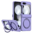 thumbnail image 1 of Decase for Galaxy Z Flip 3 Case Magnetic with Hinge Protection & Kickstand Compatible with MagSafe,for Samsung Galaxy Z Flip 3 Slim Protective Phone Case Cover for Z Flip 3 5G,Purple, 1 of 7