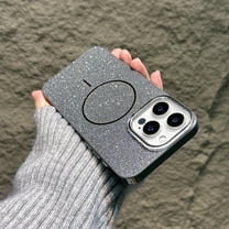 Decase Glitter Phone Case for iPhone 16 Pro Max, Slim and Shockproof, Wireless Charging Support, Sparkling Color Design, Mag-Safe Compatible,Protective Transparent Case with Magnetic Ring,Black