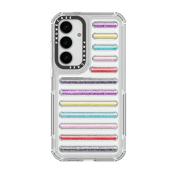 Decase Glitter Striped Phone Case for Samsung Galaxy S25 Ultra,Soft TPU Protective Cover,Sparkling Glitter Durable TPU Shockproof Case for Women,Rugged Bumper for Samsung Galaxy S25 Ultra,Colorful