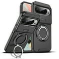 thumbnail image 1 of Decase for Google Pixel 10 Pro XL 2025, Hard Plastic Shell Phone Case, Compatible with Mag Safe Accessories, with Ring Grip Holder Kickstand+Slide Camera Cover,Rugged Shockproof Cover,Black, 1 of 8