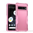 thumbnail image 1 of Decase For Google Pixel 6, Luxury Heavy Duty Anti-Scratch Shockproof Protective Phone Bumper Cover with Full Body Rubber Armor Bumper Military Grade Drop Protection Phone Case, pink, 1 of 7