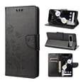 thumbnail image 1 of Decase for Google Pixel 7A Wallet Case, Shockproof Magnetic Women Flip Folio Cover with Butterfly Emboss Floral PU Leather Stand Credit Card Holders Slots Protective Phone Case,Black, 1 of 7