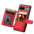 thumbnail image 1 of Decase for Google Pixel 7A Wallet Phone Cases with PU Leather Kickstand Card Holder Slots Double Magnetic Clasp Back Flip Folio Protective for Women Men Girls Cover, Red, 1 of 6