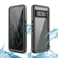 thumbnail image 1 of Decase for Google Pixel 8 Pro 2023 Full Body Protector Case, with Built-in Screen Protector,Rugged  IP68 Waterproof Dustproof Shockproof Protective Case for Google Pixel 8 Pro,Black, 1 of 8