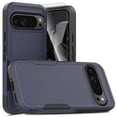thumbnail image 1 of Decase for Google Pixel 9 Pro XL Case, Shockproof Heavy Duty Hybrid Protection Hard PC Shell Flexible TPU Bumper, Military Grade Drop Proof Durable Protective Case with Screen Protector,Darkblue, 1 of 5