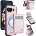 thumbnail image 1 of Decase for Google Pixel 9 Pro XL Wallet Case with Card Holder, Compatible with Mag-safe, RFID Blocking 2 in 1 Detachable Protective Phone Leather Cover with Kickstand for Women Men, Pink, 1 of 13