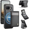 thumbnail image 1 of Decase for Google Pixel 9 Pro XL Wallet Case with Card Holder, Compatible with Mag-safe, RFID Blocking 2 in 1 Detachable Protective Phone Leather Cover with Kickstand for Women Men, Black, 1 of 13
