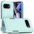 thumbnail image 1 of Decase for Google Pixel 9A Case, Shockproof Heavy Duty Hybrid Protection Hard PC Shell Flexible TPU Bumper, Military Grade Drop Proof Durable Protective Case with Screen Protector,Mint, 1 of 4