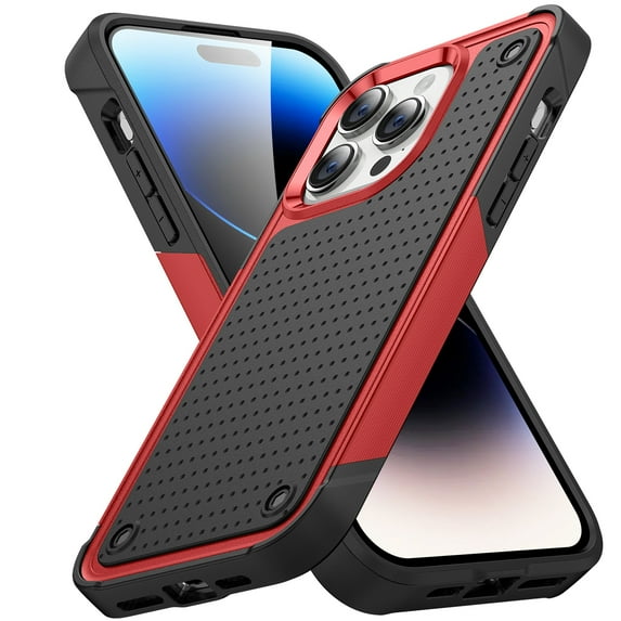 Decase Heavy Duty Case For Apple iPhone 15 Plus 6.7",Military Grade Drop Protection,Hybrid Anti-Scratch Shockproof Rugged Phone Shell Cover,for Women Men,for iPhone 15 Plus - Red