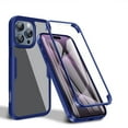 thumbnail image 1 of Decase Heavy Duty Clear Phone Shell for Apple iPhone 16 Pro ,Built-in Front Screen Protector Rubber Bumper Shockproof Cover  for iPhone 16 Pro,Blue, 1 of 7