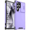 thumbnail image 1 of Decase Heavy Duty Military-Grade Phone Case for Samsung Galaxy S25 Ultra with Slide Cover Protection, Wireless Charging Support,Magnetic Stand,Rugged Anti-Slip Matte Shockproof Case,Purple, 1 of 7