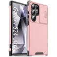 thumbnail image 1 of Decase Heavy Duty Military-Grade Phone Case for Samsung Galaxy S25 Ultra with Slide Cover Protection, Wireless Charging Support,Magnetic Stand,Rugged Anti-Slip Matte Shockproof Case,Pink, 1 of 7