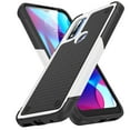 thumbnail image 1 of Decase Heavy Duty Rugged Case for Motorola Moto G Pure/Moto G Power 2022 Hybrid PC +TPU Full Body Protective Shockproof Anti-Scratch Non-Slip Case for Moto G Pure/Moto G Power 2022,White, 1 of 8
