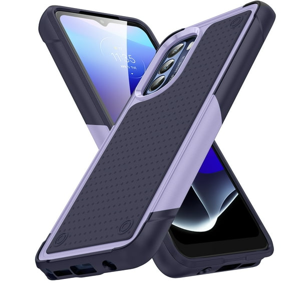Decase Heavy Duty Rugged Case for Motorola Moto G Stylus 4G(2022),Hybrid PC +TPU Full Body Protective Shockproof Anti-Scratch Non-Slip Case for Moto G Stylus 4G(2022),Lightpurple